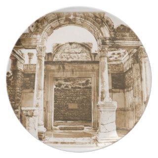 Temple of Hadrian in Ephesus VINTAGE photograph Plates