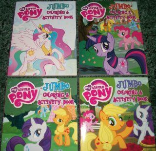 (4) My Little Pony 50 Pg.Each Coloring and Activity Books Toys & Games