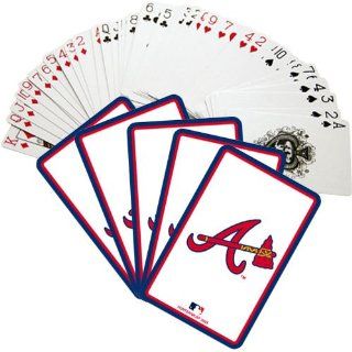 Braves MLB Team Logo Playing Cards  Sports Related Merchandise  Sports & Outdoors
