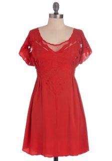 My Favorite Wings Dress in Red  Mod Retro Vintage Dresses