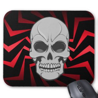 Angry Skull Vector Illustration Custom Mousepad