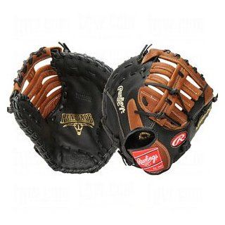 Rawling Renegade First Base Mitt (Dark/Light Tan, Right Hand Throw, 11 1/2 Inch)  Catchers Mitts  Sports & Outdoors