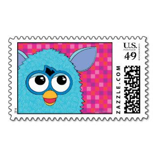 Teal Furby Postage Stamps
