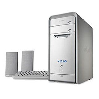Sony VAIO PCV RS620G Desktop PC (3.0 GHz Pentium 4 (Hyper Threading), 512 MB RAM, 160 GB Hard Drive, DVD+/ RW/DVD Drives)  Desktop Computers  Computers & Accessories