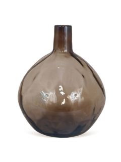 Round Glass Vase by Three Hands