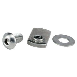 80/20 Inc 15 Series 3620 5/16 18 X .625" Stainless Steel BHSCS, SS Washer And SS Slide In Economy T Nut
