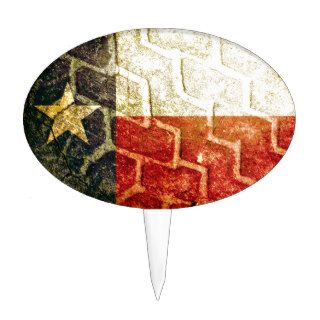 Texas Flag Mud Tire Cake Toppers