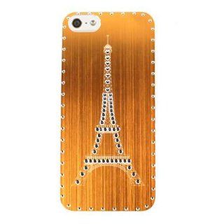 Cell Armor I5 NOV H05 KB Snap On Case for iPhone 5   Retail Packaging   Eifel Tower on Gold Cell Phones & Accessories