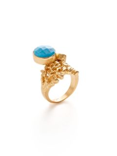 Gold Filigree Ring by Kanupriya