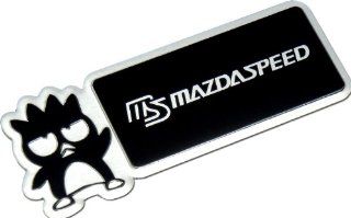MAZDASPEED BADTZ MARU Maru Bad Badz Batz MSAl uminum Emblem Badge Nameplate Emblem Logo Decal Rare JDM for Mazda Protege Miata MX5 MX6 RX7 RX8 MAZDA 3 6 R3 626 CX7 CX9 M2 M3 M5 MPV Automotive