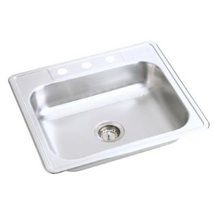 Elkay Single Basin Drop In Stainless Steel Kitchen Sink