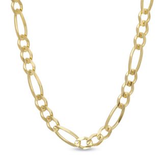 Mens 14K Gold 4.5mm Figaro Chain Necklace   24   Zales