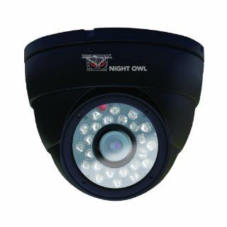 Night Owl Security CAM DM624 B Hi Resolution 600 TVL Security Dome Camera with 50 Feet of Night Vision (Black)  Home Security Systems  Camera & Photo