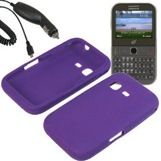 BW Silicone Sleeve Gel Cover Skin Case for Tracfone, Net 10, Straight Talk Samsung S390G+ Car Charger Purple Cell Phones & Accessories