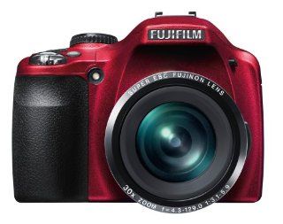 Fujifilm Finepix SL300 14MP Digital Camera with 30x Optical Zoom (Matte Red)  Point And Shoot Digital Cameras  Camera & Photo