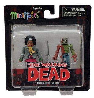 Walking Dead Minimates Series 2 Mini Figure 2 Pack Michonne & Zombie Toys & Games