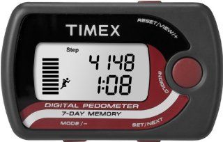 Timex T5K632 Pedometer Accelerometer Gray/Black/Red  Sport Pedometers  Sports & Outdoors