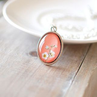 pastel flower necklace by juju treasures