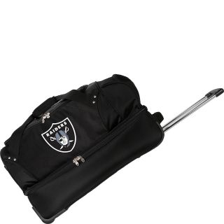 Denco Sports Luggage NFL Oakland Raiders 27 Drop Bottom Wheeled Duffel Bag