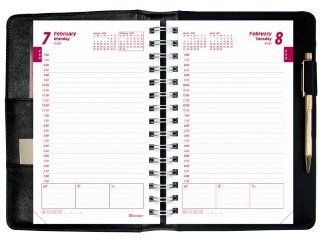 Brownline PlannerMate Monterey 9 x 6 1/2 Inch Black Daily Planner (CCB634WMTBLK)  Appointment Books Planners Calendars 