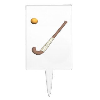 Field Hockey Stick & Ball Cake Toppers