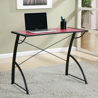 Office Star Products Reversible Black/Pink Trace Top Computer Desk Office Star Products Desks