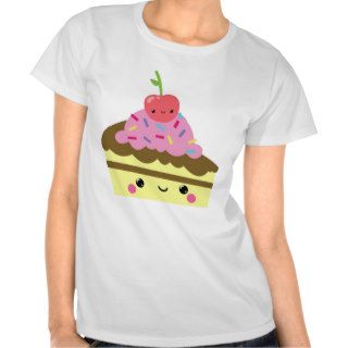 Cute Slice of Kawaii Ice Cream Cake T shirt
