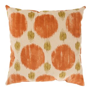 'Polkaspot' Orange Throw Pillow Pillow Perfect Throw Pillows