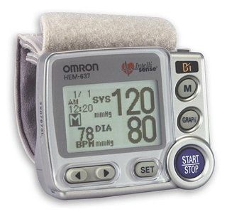 Omron HEM 637 Wrist Blood Pressure Monitor with Advanced Positioning Sensor Health & Personal Care