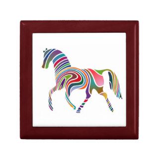 Rainbow Colored Horse Gift Box