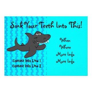 Toothy Shark Invite