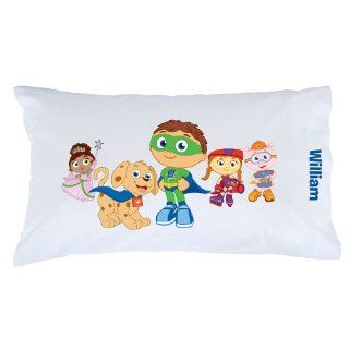 Personalized Super Why Pals & Pup Pillowcase   Childrens Pillowcases