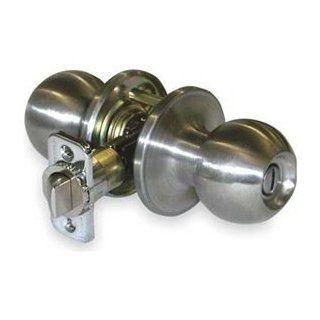 Dexter by Schlage J40CNA630 Corona Bed and Bath Knob, Satin Stainless Steel   Doorknobs  