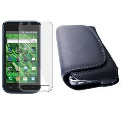 Leather Case/ Screen Protector for Samsung Vibrant T959 Eforcity Cases & Holders