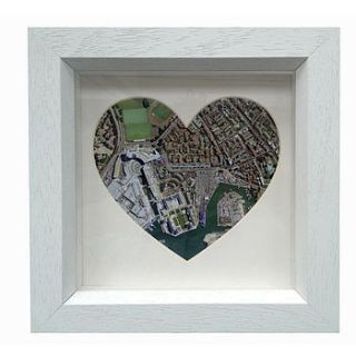 personalised aerial map heart location by thelittleboysroom