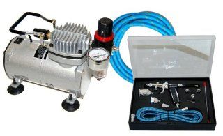 Master Airbrush Model G77 Airbrushing System with AirBrush Depot TC 20 Tankless Air Compressor