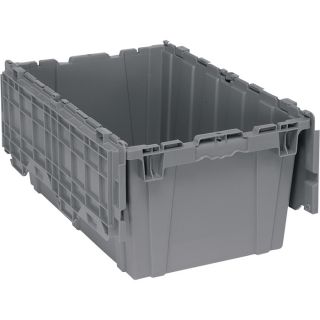 Quantum Storage Heavy Duty Attached Top Container — 27in. x 17 3/4in. x 12 1/2in. Size  Totes