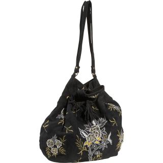 Moyna Handbags Embroidered Suede Bag