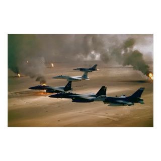 USAF Aircraft of the 4th Fighter Wing Desert Storm Print