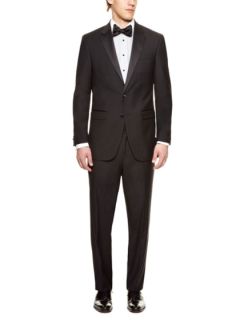 Black Classic Notch Lapel Tuxedo by Kenneth Cole Suiting