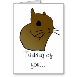 short eared bunny, Thinking of you greeting c Cards