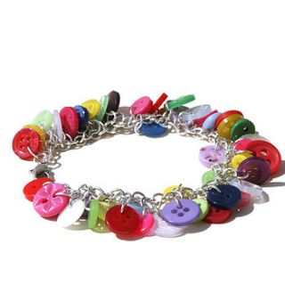 button charm bracelet by handmade by hayley