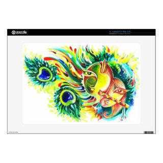 Creative Abstract of Lord  Radha Krishna 15" Laptop Decals