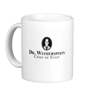 Coffee mug with "Dr. Witherspoon" logo