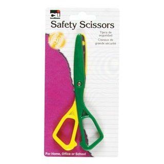 Charles Leonard Scissors   Safety   Plastic   5 1/2"   Assorted Colors   1/Card, 80512 