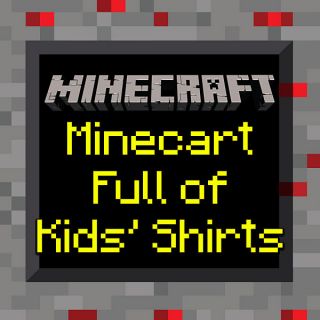 Minecraft Minecart Full of Kids Shirts