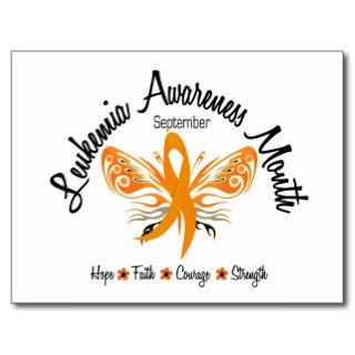 Leukemia Awareness Month Butterfly 3.2 Postcards