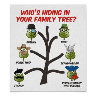 Who's Hiding In Your Family Tree Print