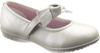 Hush Puppies Bowtina   Pearlized White Leather