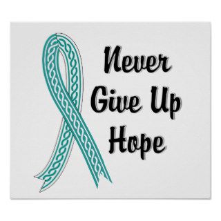 Celtic Never Give Up Hope Cervical Cancer Posters
